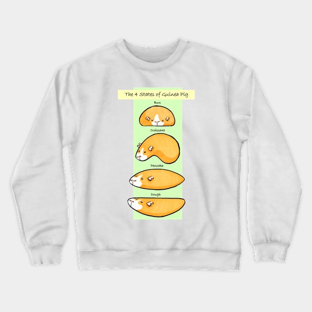 The 4 States of Guinea Pig Crewneck Sweatshirt by shiro